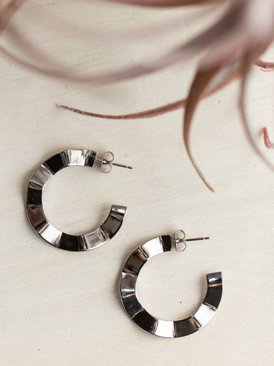 wavy textured earrings