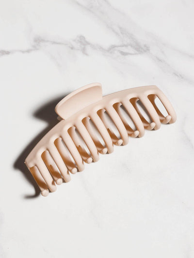 cream classic claw clip