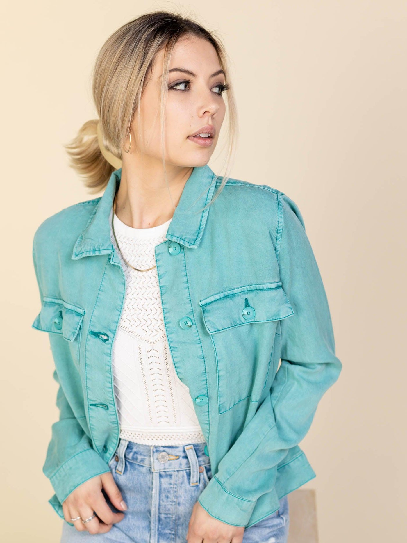 blue jacket