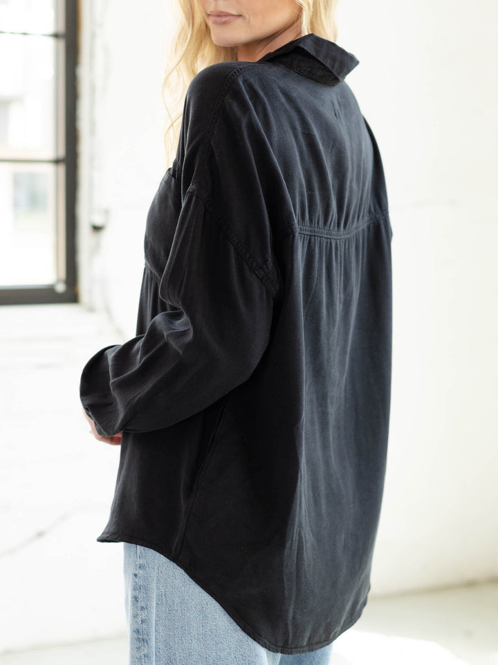 oversized tencel top