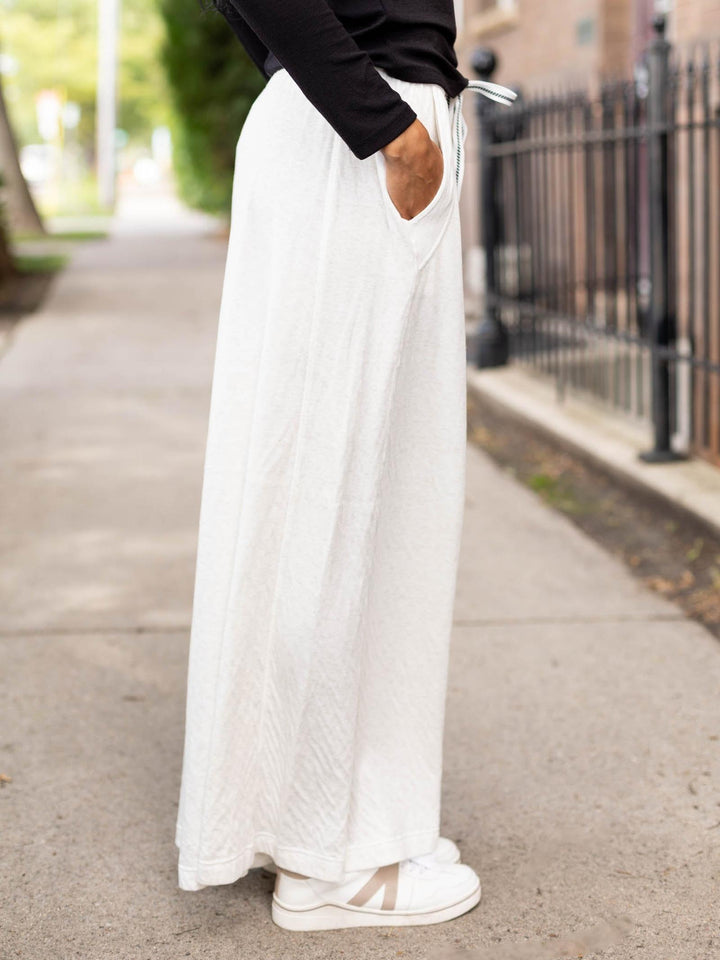 wide leg neutral soft pant