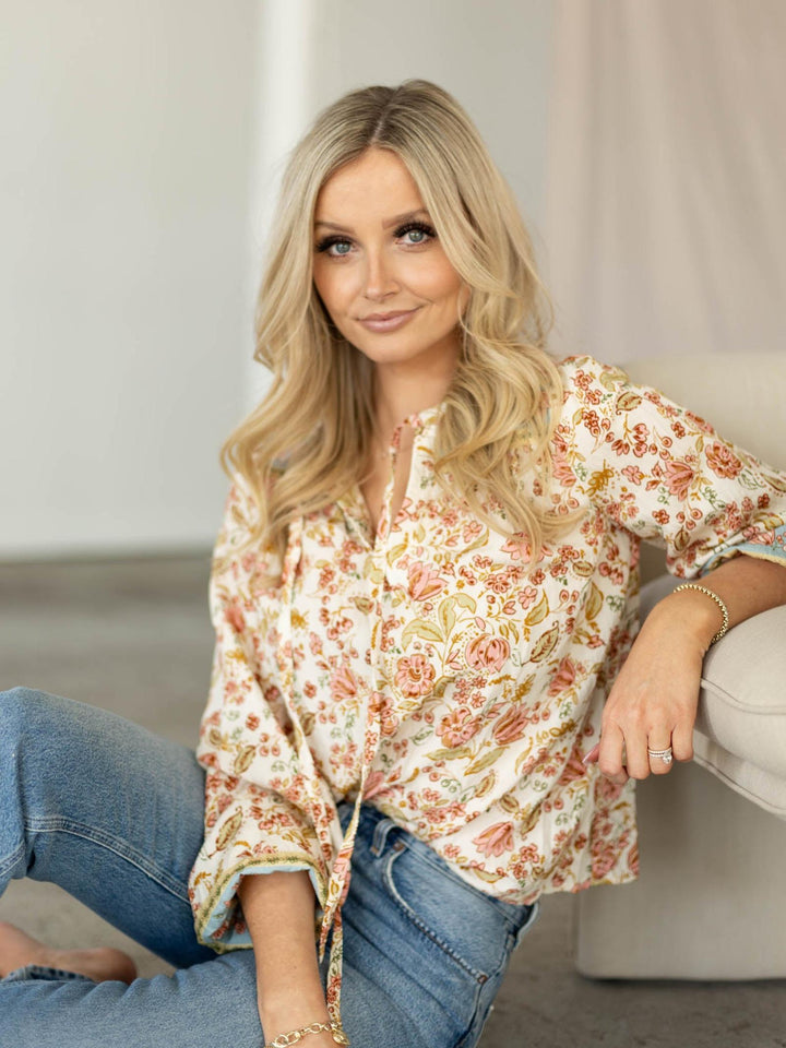 paisley print top