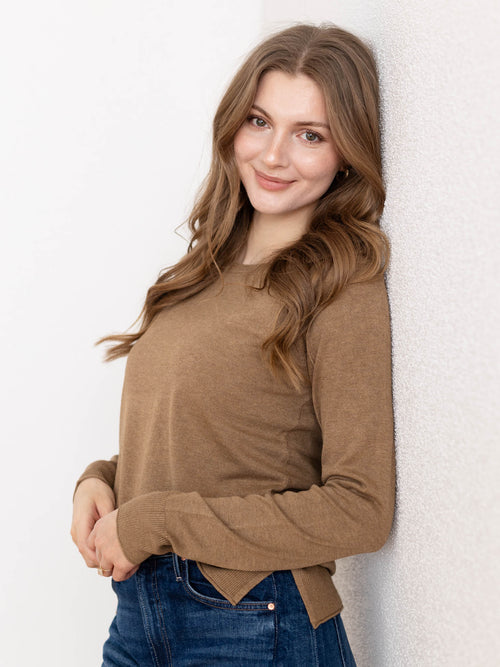 camel lightweight sweater