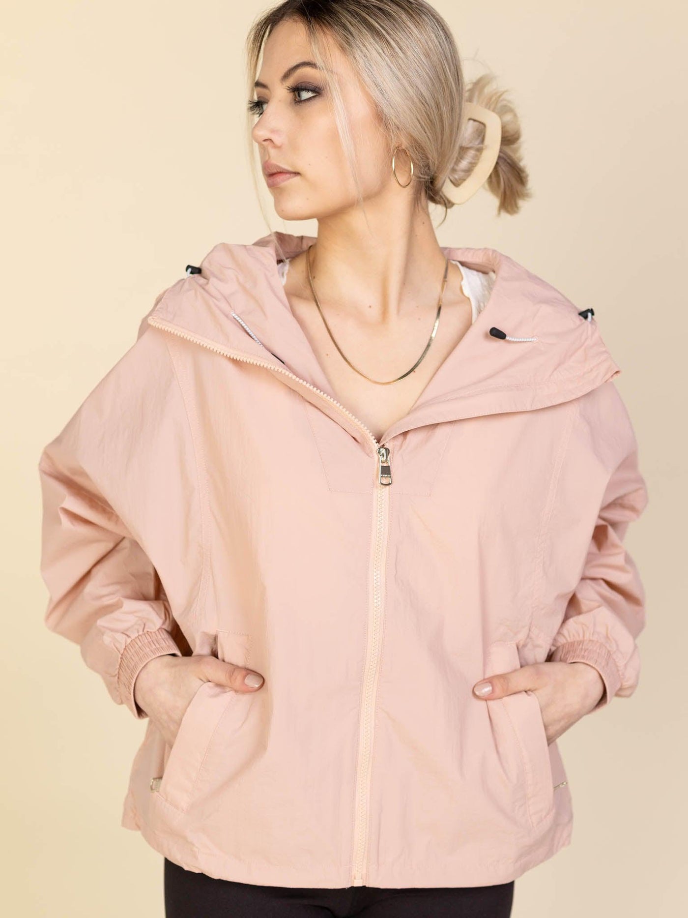 varley black pink jacket