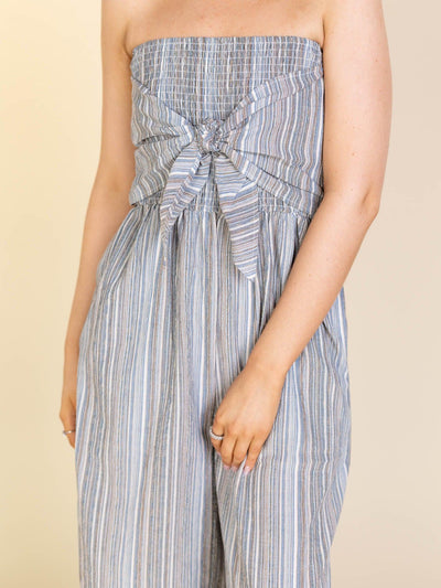 wide leg cropped jumpsuit