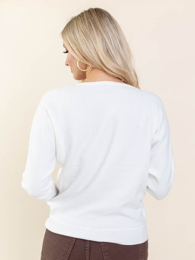 textured solid sweater