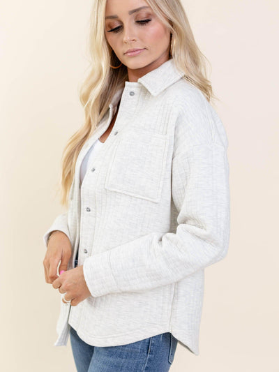 button front shacket