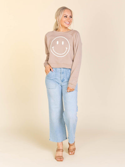 raglan cropped sweatshirt