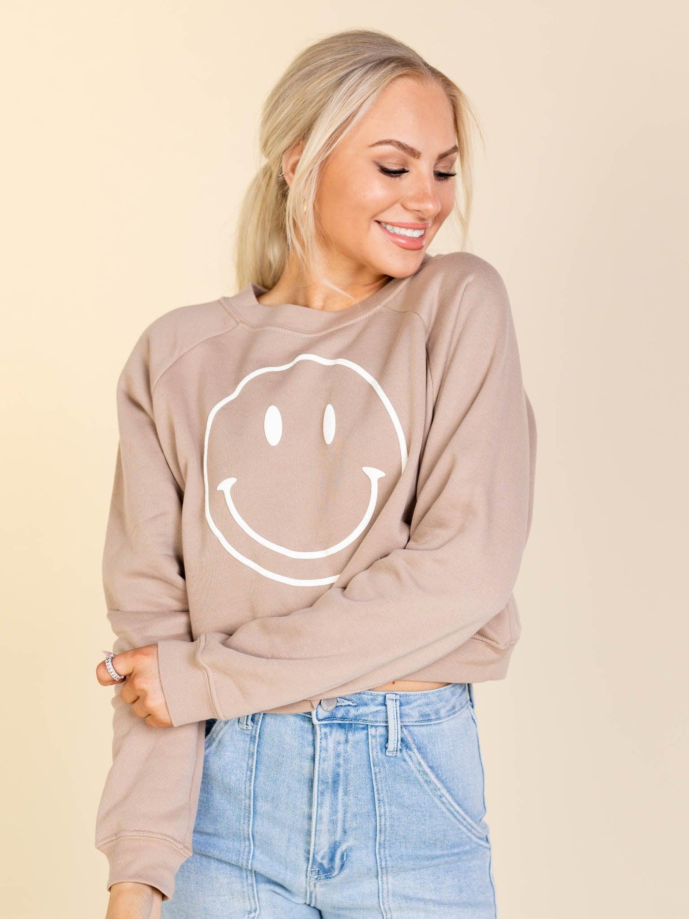 raglan puff print shirt