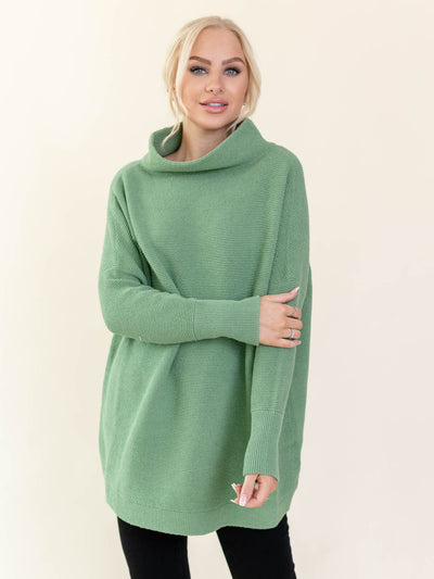 free people green ottoman sweater