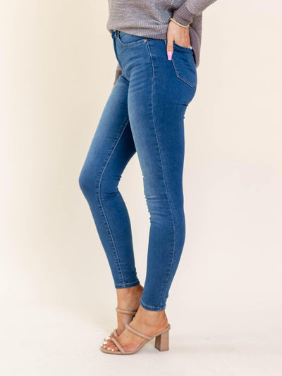 high rise soft skinny jeans
