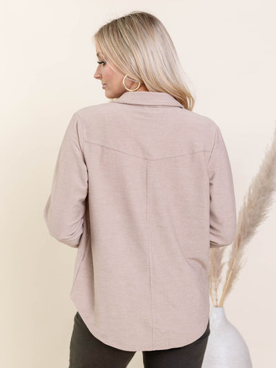 thread and supply knit button down shirt