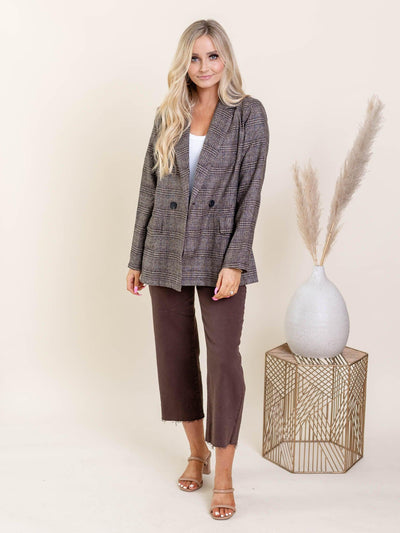 relazed printed blazer