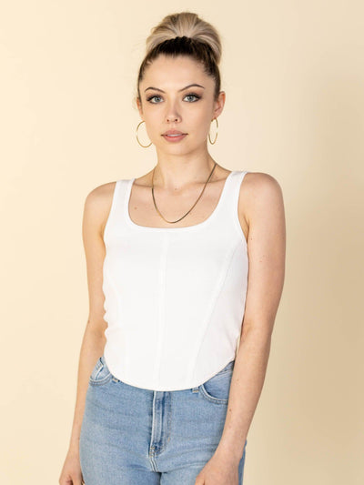 square neck corset top