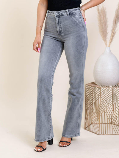 washed grey denim