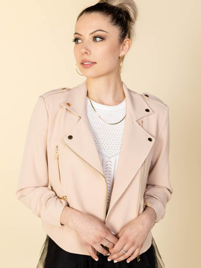 zip detail moto jacket