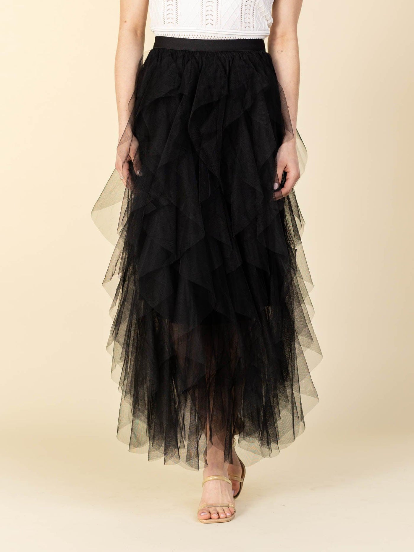 black tulle skirt