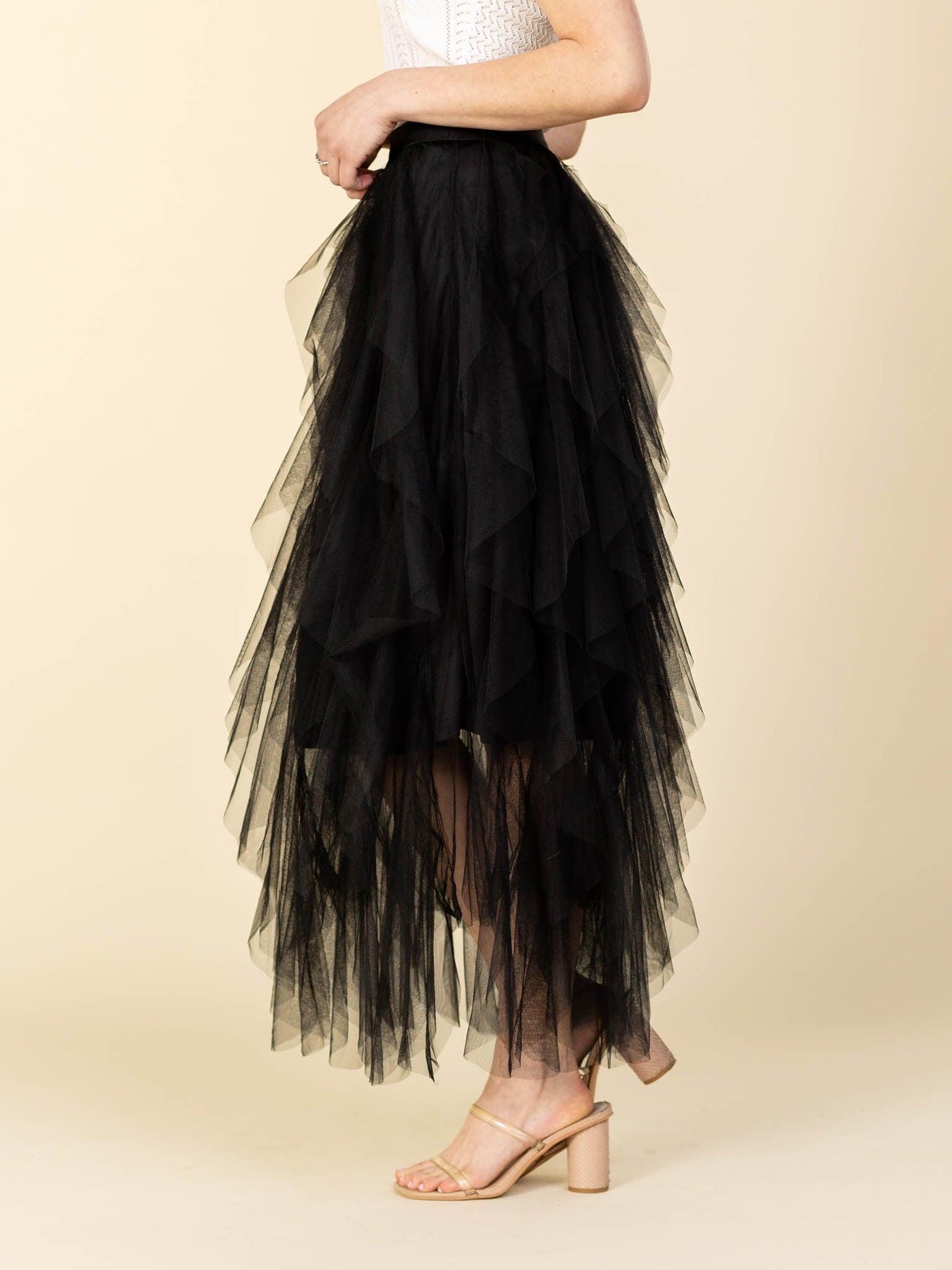 long tulle skirt