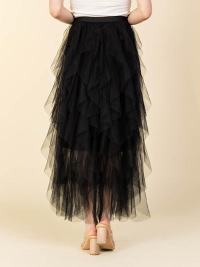 ruffle tulle skirt