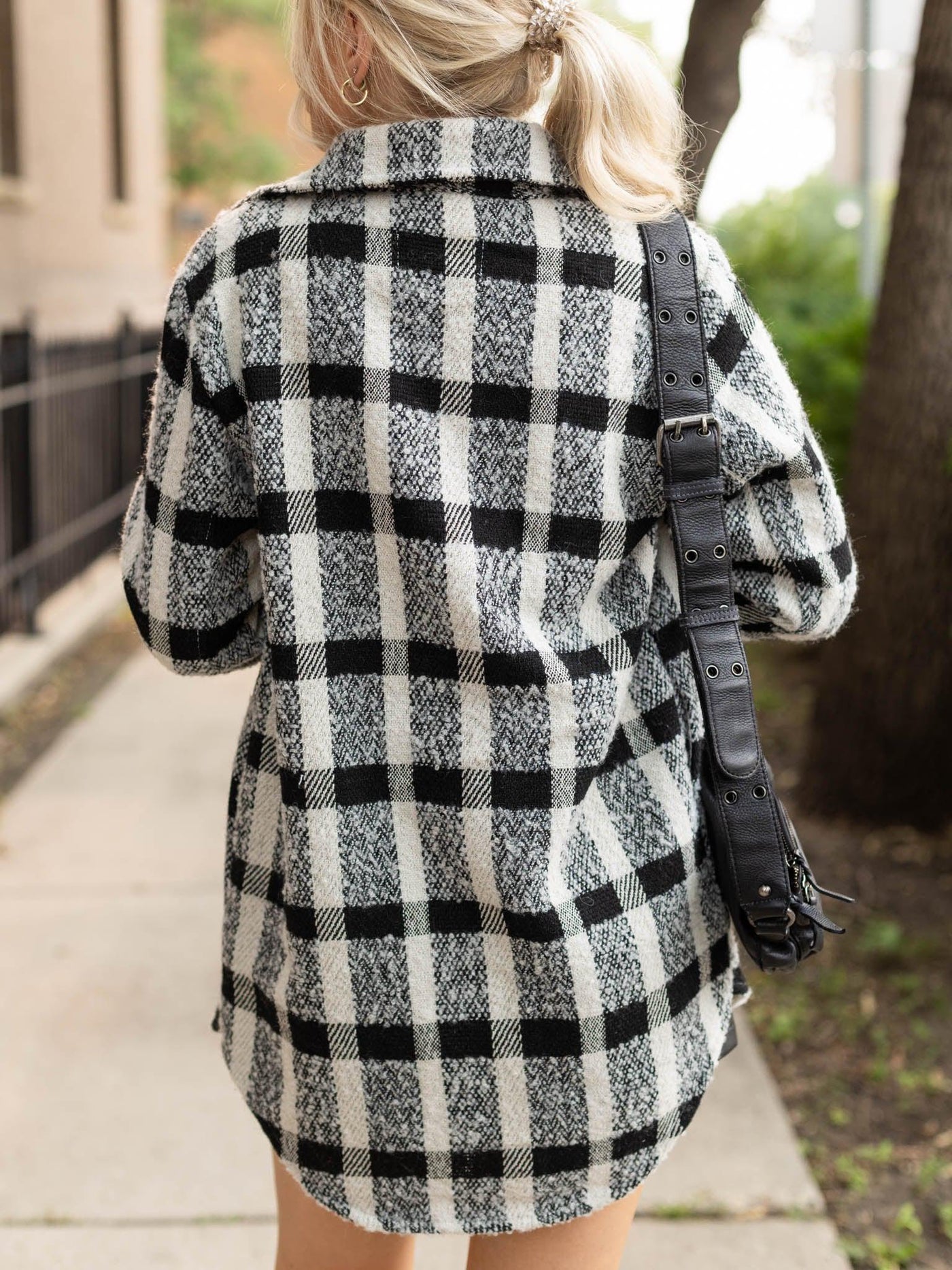 collared open front jacket