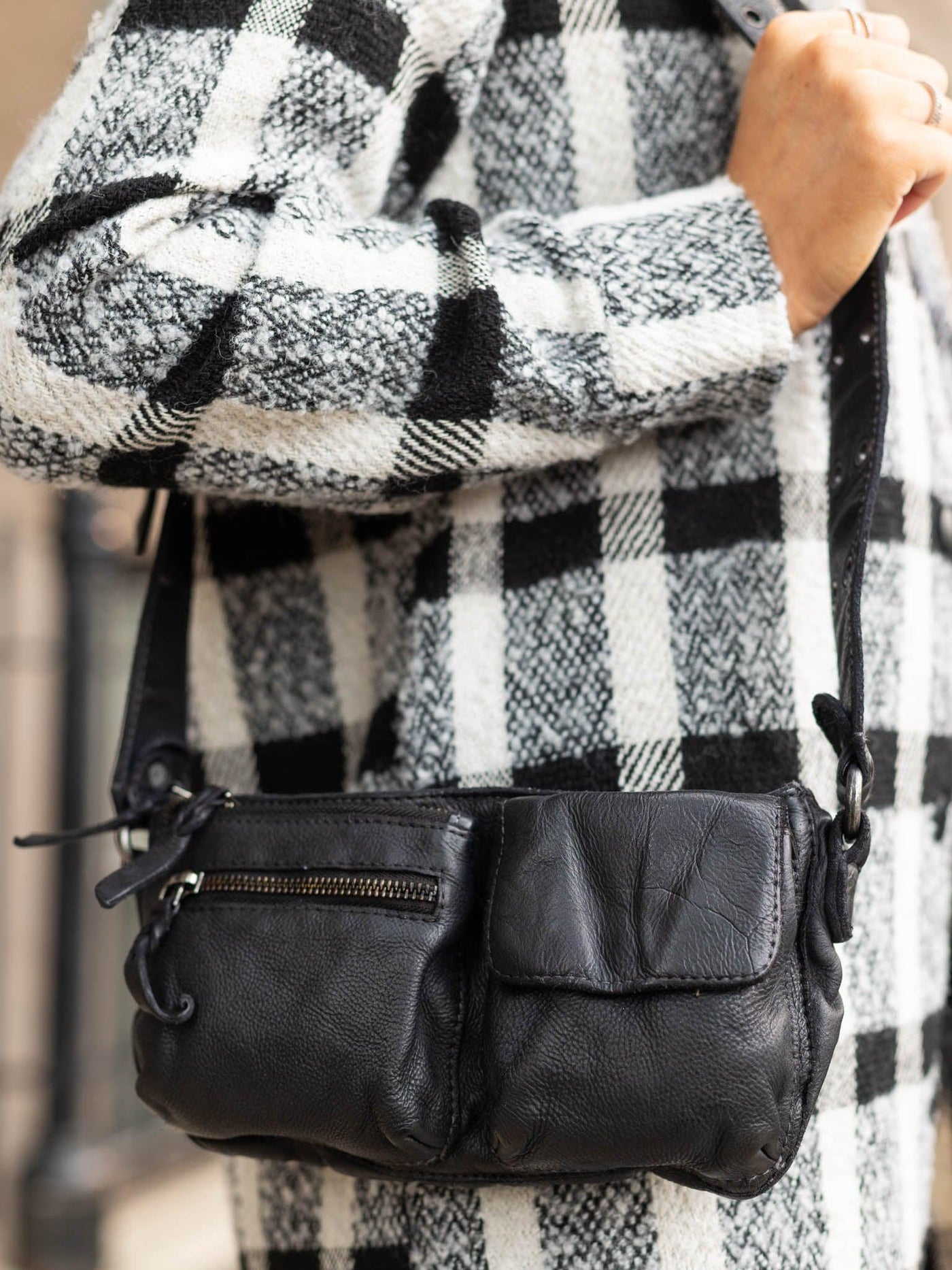 leather handbag