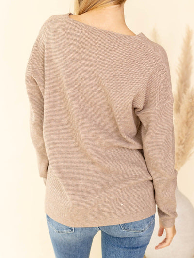 waffle textured long sleeve