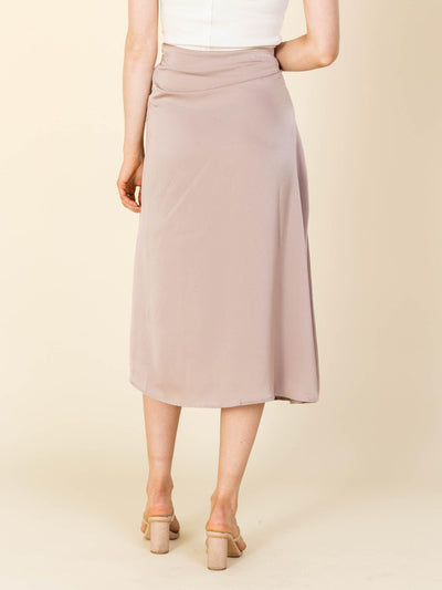 silky long skirt