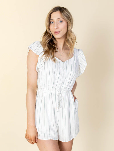 button front romper