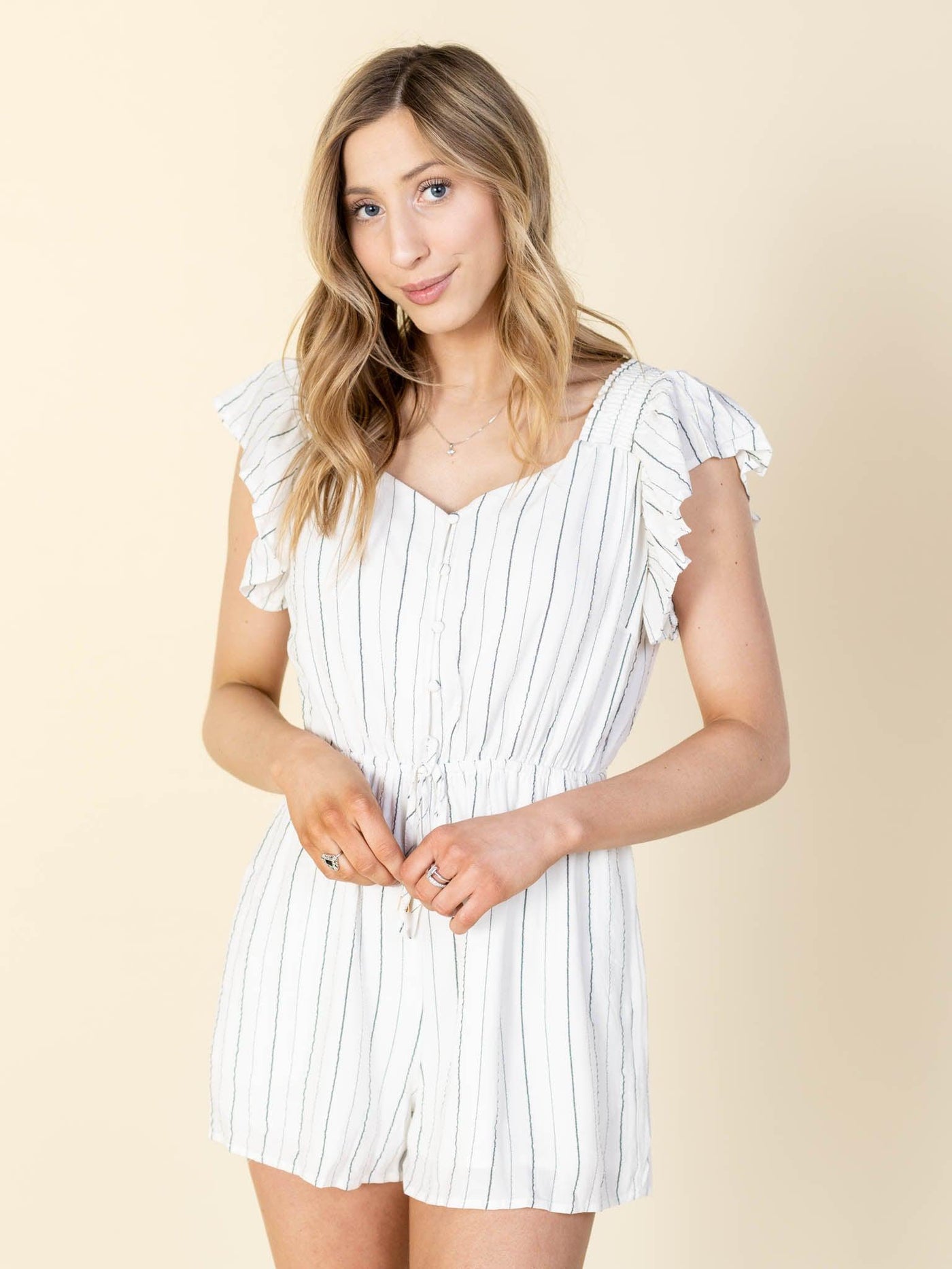 stripe romper