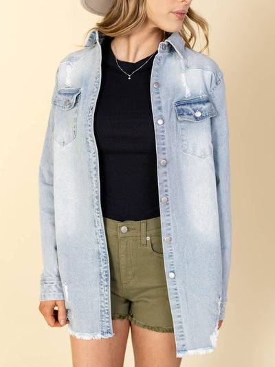 denim shacket