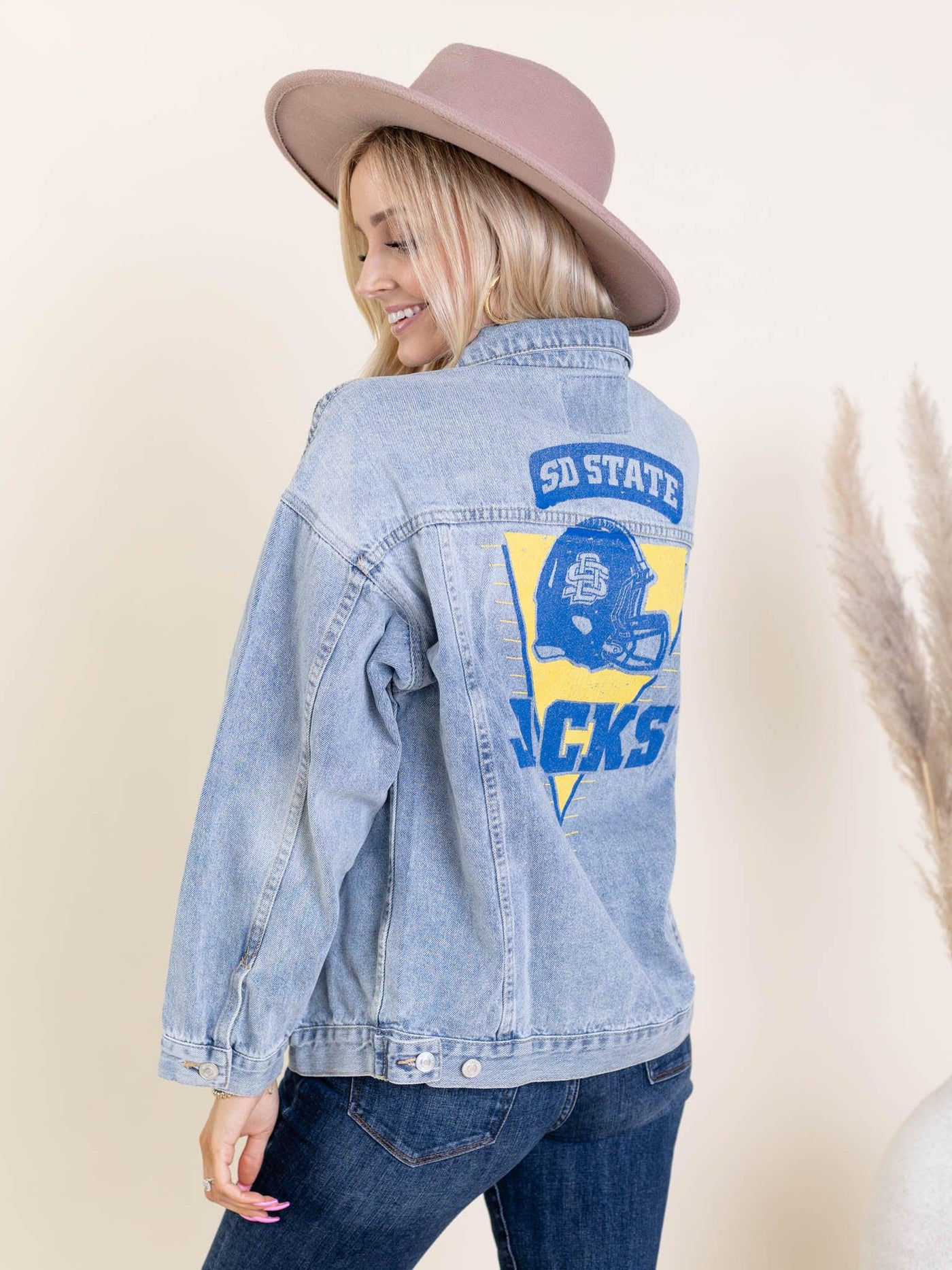 gameday social denim jacket