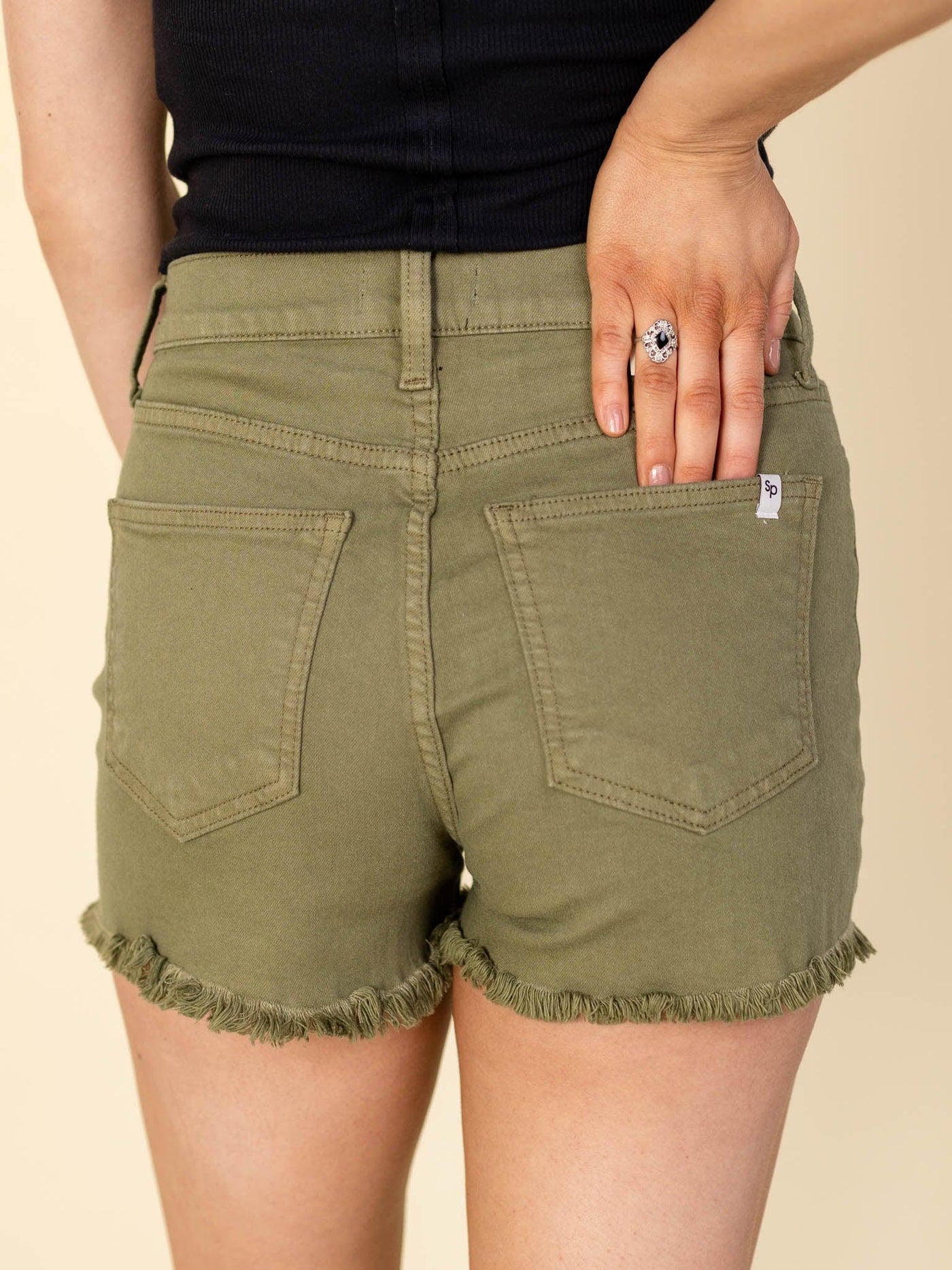 olive shorts