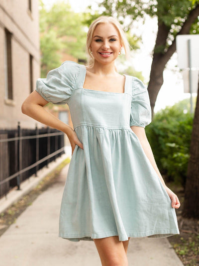 denim dress