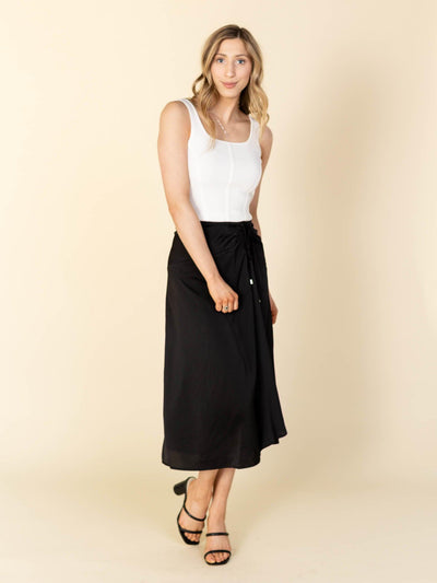 satin wrap skirt