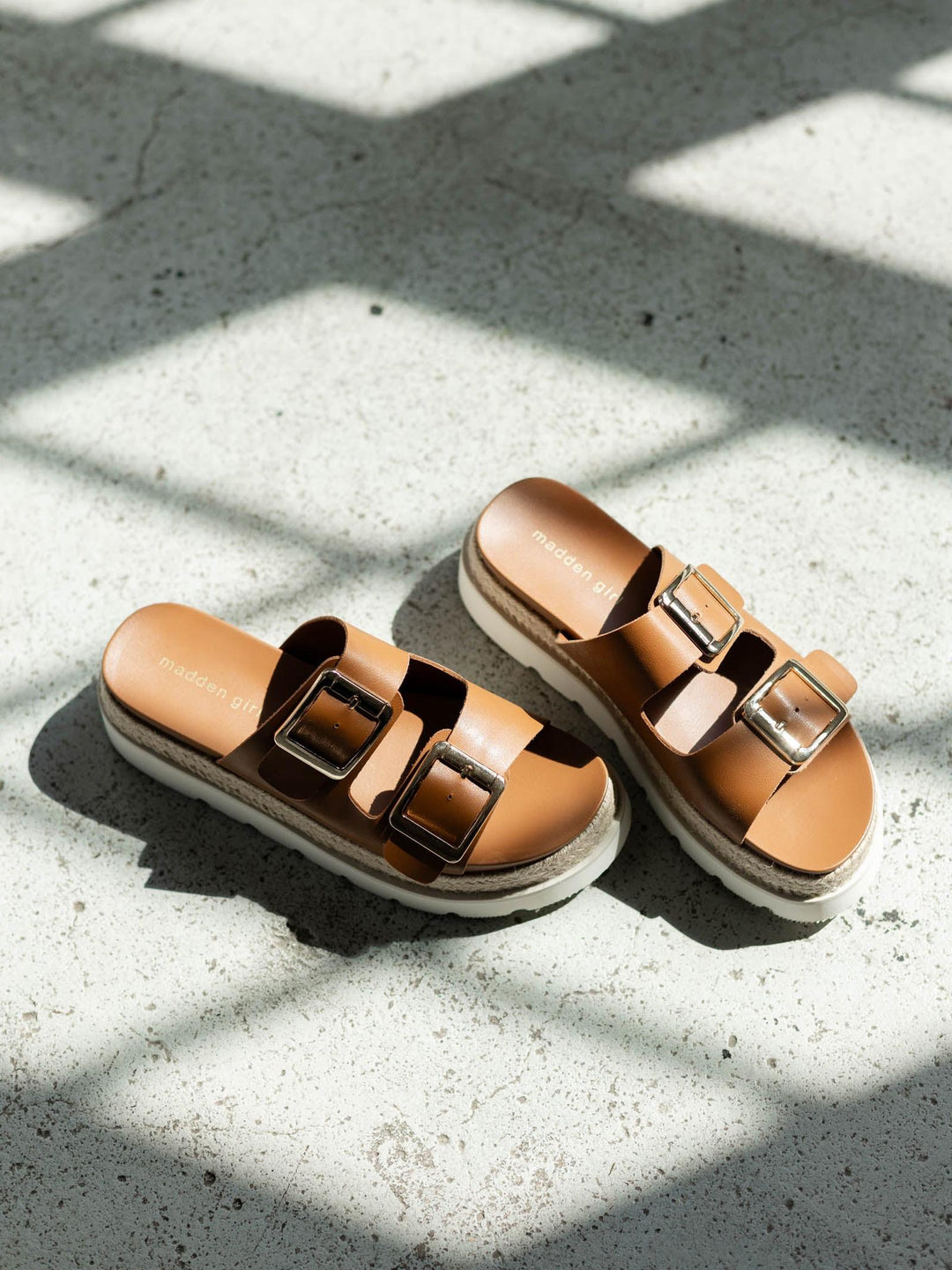 double buckle sandal