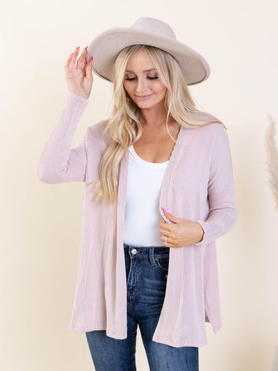 ribbed cardigan