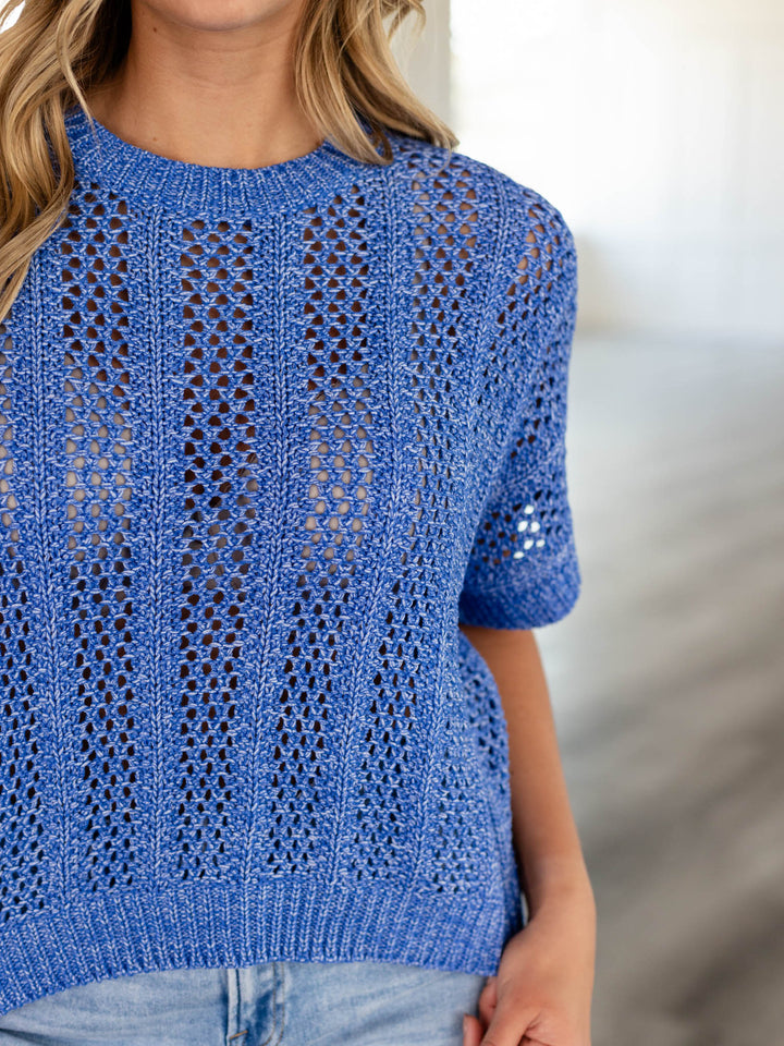 Mystree Short Sleeve Summer Dolman Sweater