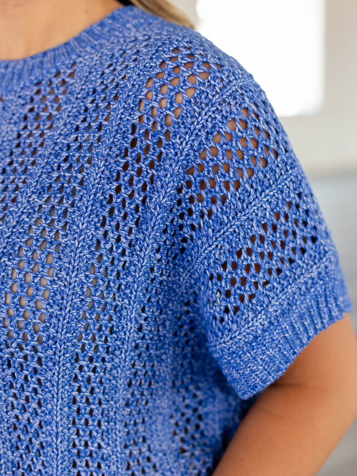 Mystree Short Sleeve Summer Dolman Sweater