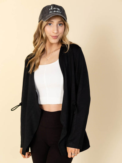 collarless jacket