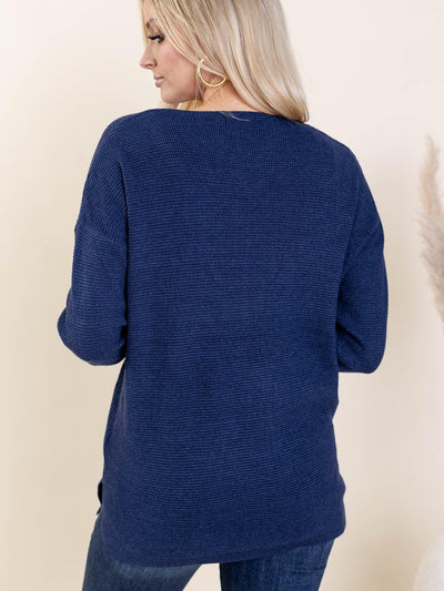 vneck textured top