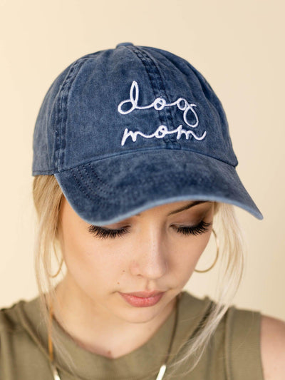 washed dog mom hat