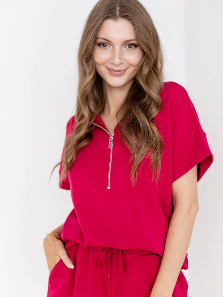 dolman sleeve athleisure top