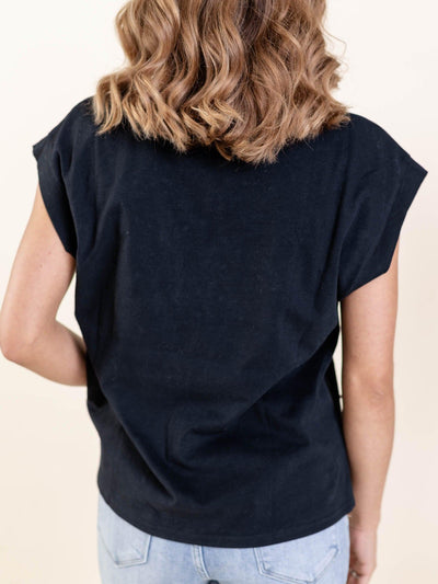 boxy rhinestone tee
