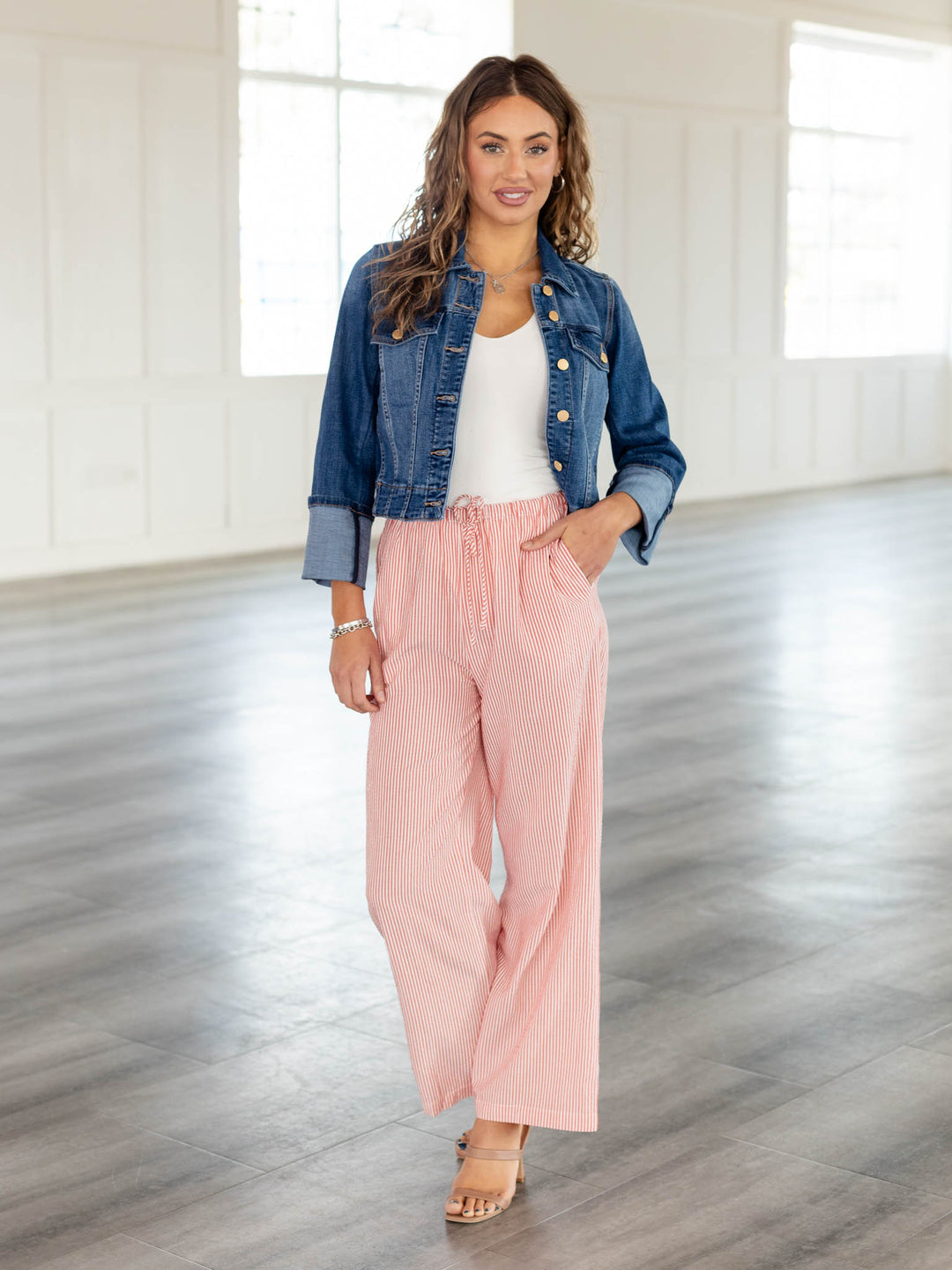 red stripe pants 