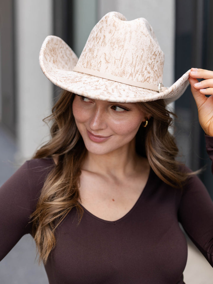 Cowboy Image Howdy Embroidered Hat