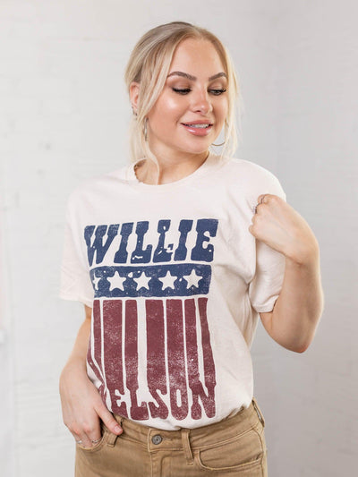 willie nelson graphic tee