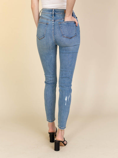 high rise denim