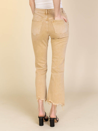 gold faded denim