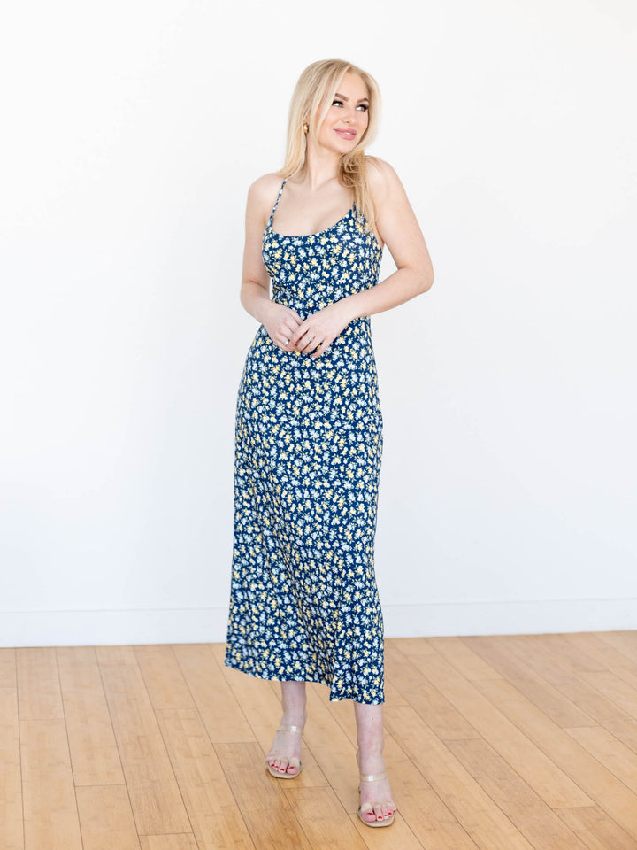 stretchy floral dress