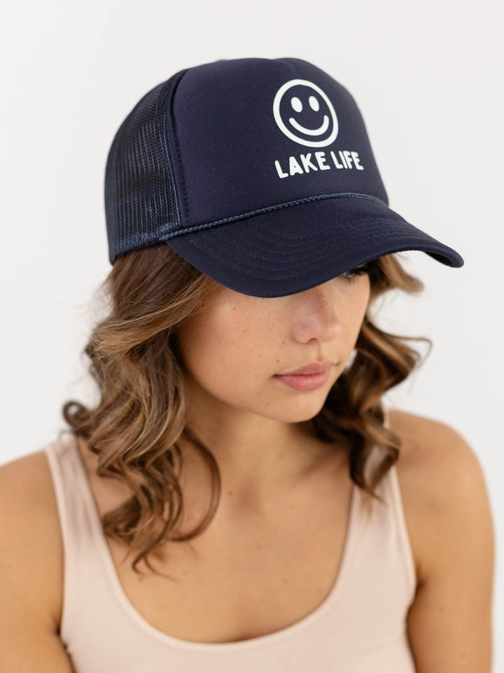 lake life graphic hat